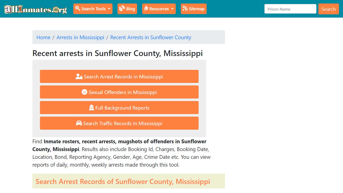 Recent arrests in Sunflower County, Mississippi | Mugshots, Rosters ...