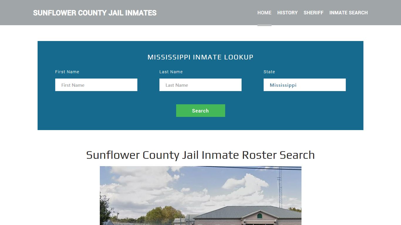 Sunflower County Jail Inmate Roster Lookup, Indianola, MS